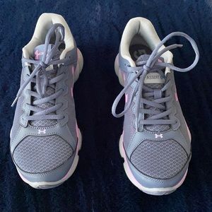 Under Armour Micro G Assert 6 Sneakers, Grey, 10